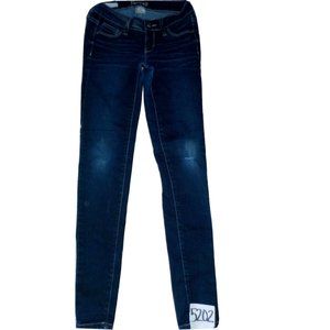 Decree Legging Skinny Ankle Blue Denim Factory Whiskered Womens (26 x 32)